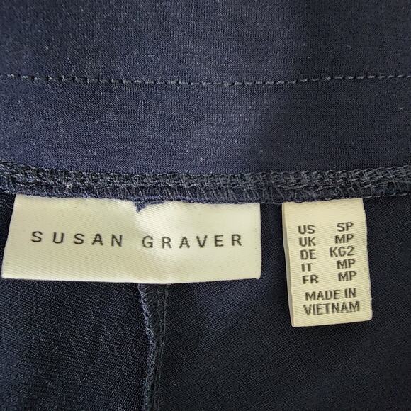 Every Day by Susan Graver Womens Petite Liquid Knit Pull On Pants Size SP Blue - Picture 6 of 8